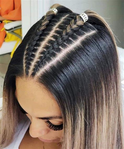 lado trenzas de moda con cabello suelto|+50 TRENZAS SUELTAS【Ideas de Moda y Como Hacerlas】 ‍♀️